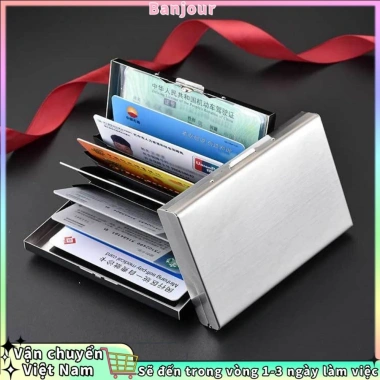 Ví đựng thẻ siêu mỏng nam nữ - Chặn thẻ tín dụng, ID, vỏ chống trộm, giá ưu đãi 38.000đ