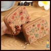 Ví đựng tiền xu ALLGIFT da PU ngắn, dây kéo đôi cổ điển cho nữ - Giá chỉ 90.504 VND