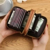 Ví đựng tiền xu ALLGIFT da PU ngắn, dây kéo đôi cổ điển cho nữ - Giá chỉ 90.504 VND 4
