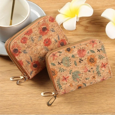 Ví đựng tiền xu ALLGIFT da PU ngắn, dây kéo đôi cổ điển cho nữ - Giá chỉ 90.504 VND