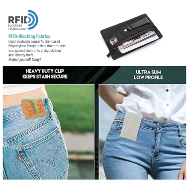 Ví đựng tiền xu ẩn túi thắt lưng du lịch – Chống trộm, vừa vặn, bảo vệ thẻ Swipe 6 Ví đựng tiền xu ẩn túi thắt lưng du lịch – Chống trộm, vừa vặn, bảo vệ thẻ Swipe 6
