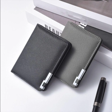 Ví đựng tiền xu HAPPYLEAF66 siêu mỏng da PU Cam Đen Xám Trắng, đựng thẻ ID nam nữ, giảm 19% còn 48,816₫ 5