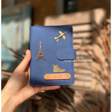 Ví hộ chiếu Free Charm khắc tên, chắc chắn, kháng nước, chống bụi - 180.000₫