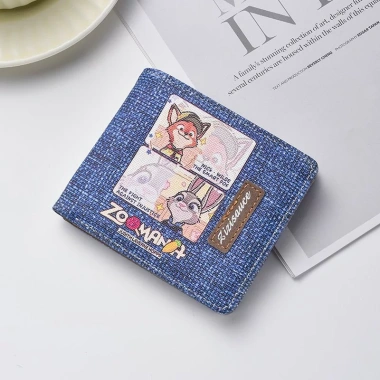 Ví Judy Nick thiết kế thỏ cáo, chất liệu mềm an toàn, 8 ngăn đựng thẻ cho trẻ