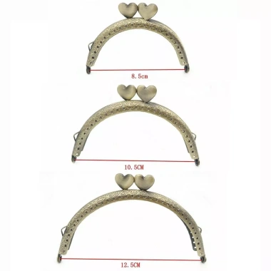 Ví khung kim loại OLVIDO Kiss Clasp 8.5-12.5cm - Túi vintage DIY, giá chỉ 56.100₫ 2