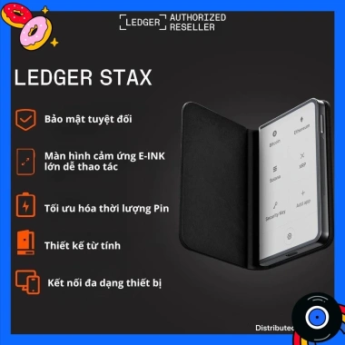 Ví lạnh Ledger Stax - Đại Lý Ủy Quyền, Bảo mật, Thiết kế Sang Trọng, Giá 11.830.000 VND 4