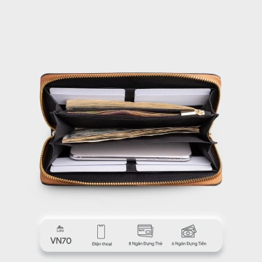 Ví Lata Nữ Cầm Tay Dài Da VN70 - Thời Trang Sang Trọng, Giá Giảm 279.000 VND