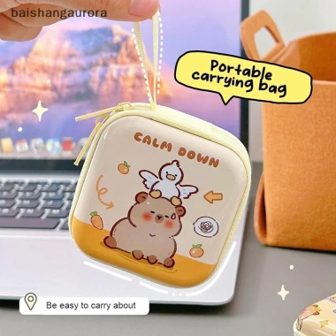 Ví Mini Capybara Dễ Thương Chống Thấm Nước Hộp Bảo Quản Di Động Cho Tiền Xu Nhỏ 5