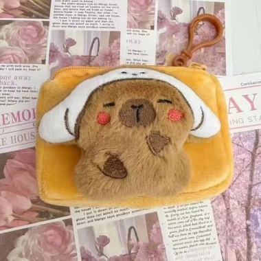 Ví Mini Capybara Dễ Thương Chống Thấm Nước Hộp Bảo Quản Di Động Cho Tiền Xu Nhỏ 8