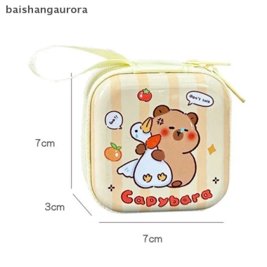 Ví Mini Capybara Dễ Thương Chống Thấm Nước Hộp Bảo Quản Di Động Cho Tiền Xu Nhỏ 9