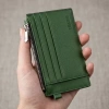 Ví mini da bò thật 100% nam nữ – Ngăn kéo, đựng thẻ tiền, size 9x12cm, giá chỉ 110.000₫ 5