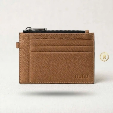 Ví mini da bò thật 100% nam nữ – Ngăn kéo, đựng thẻ tiền, size 9x12cm, giá chỉ 110.000₫