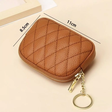Ví mini da PU AllGIFT: Dây kéo di động, làm chìa khóa ô tô, giảm còn 41.364₫ 2