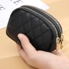 Ví mini da PU dây kéo đôi cho nữ - Tiền xu Mini, giao hàng, chỉ 53.600₫ 7