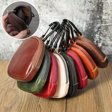 Ví Mini Da Thật MUQV Retro Dây Kéo, Túi Tiền Xu & Tai Nghe Bò, Thiết Kế Bule - 133k 2 Ví Mini Da Thật MUQV Retro Dây Kéo, Túi Tiền Xu & Tai Nghe Bò, Thiết Kế Bule - 133k 2