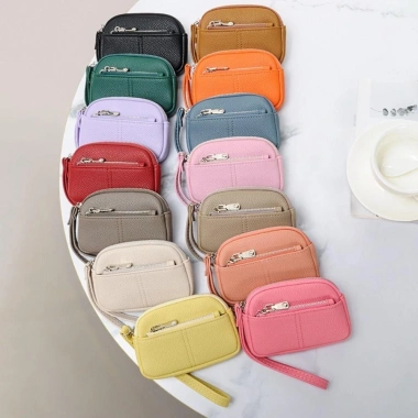 Ví Mini nữ AllGIFT da PU màu trơn – Đựng tiền xu, chìa khóa, dây kéo lớn, dễ thương 3 Ví Mini nữ AllGIFT da PU màu trơn – Đựng tiền xu, chìa khóa, dây kéo lớn, dễ thương 3