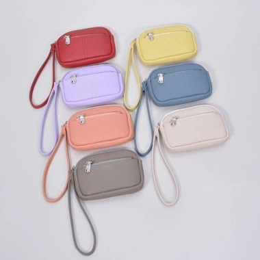 Ví Mini nữ AllGIFT da PU màu trơn – Đựng tiền xu, chìa khóa, dây kéo lớn, dễ thương 6 Ví Mini nữ AllGIFT da PU màu trơn – Đựng tiền xu, chìa khóa, dây kéo lớn, dễ thương 6