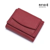 Ví Mini Nữ Da Bò Genodern RFID Chặn Da, Ngăn Tiền & Thẻ, Nhỏ Gọn Bảo Vệ 10