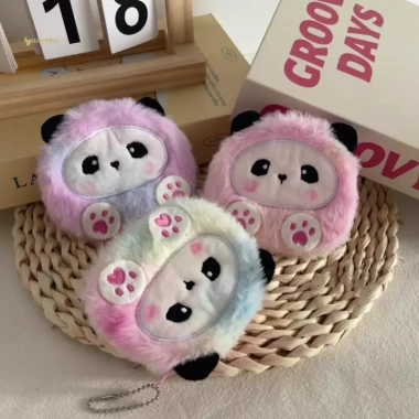 Ví MUQV Hoạt Hình Gấu Trúc - Móc Khóa Dễ Thương, Túi Bảo Quản Nhỏ, 53.568₫ 4