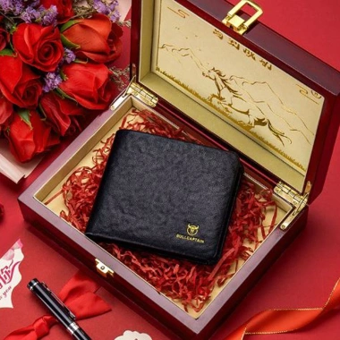 Ví nam cao cấp Bullcaptain da bò nguyên tấm V19 full hộp Sang trọng, giảm 22% 3