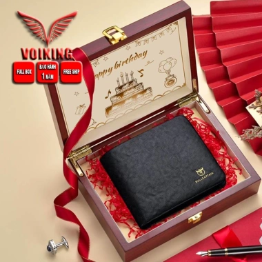 Ví nam cao cấp Bullcaptain da bò nguyên tấm V19 full hộp Sang trọng, giảm 22% 9