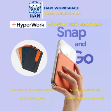 Ví nam châm HyperWork MagSnap HPW-MAGW chuẩn MS, chống quẹt thẻ trộm, giảm giá 19% chỉ 219.000₫