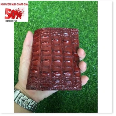 Ví nam da cá sấu 100% thời trang nam sang trọng bền bỉ giảm giá 20% chỉ 2,4 triệu
