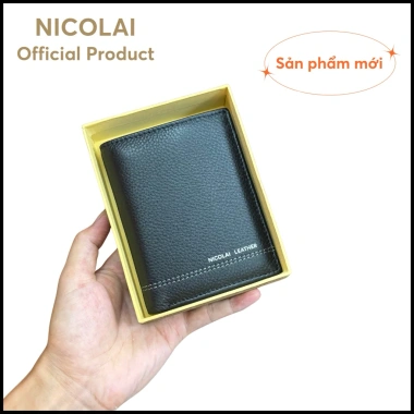 Ví nam da cao cấp dáng đứng full hộp NICOLAI - Sang trọng, giá ưu đãi 270.000₫