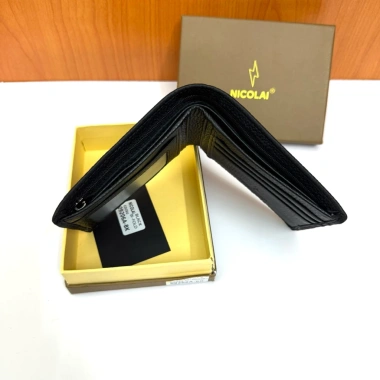 Ví nam da thật 100% Nicolai cao cấp, ngang full box - Giá chỉ 270.000₫