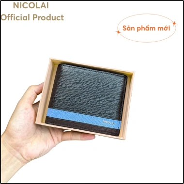 Ví nam da thật 100% Nicolai full box - Cao cấp, chính hãng, giảm giá 270k