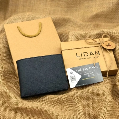 Ví nam khắc tên da bò thật Saffiano LIDAN bóp ngang hộp vintage thiệp đẹp quà tặng 3 Ví nam khắc tên da bò thật Saffiano LIDAN bóp ngang hộp vintage thiệp đẹp quà tặng 3