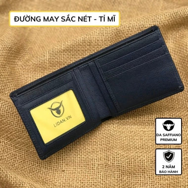 Ví nam khắc tên da bò thật Saffiano LIDAN bóp ngang hộp vintage thiệp đẹp quà tặng 5 Ví nam khắc tên da bò thật Saffiano LIDAN bóp ngang hộp vintage thiệp đẹp quà tặng 5