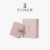 Ví ngắn FOXER da thật dây kéo thời trang, nhiều khe cắm thẻ - 388.500₫