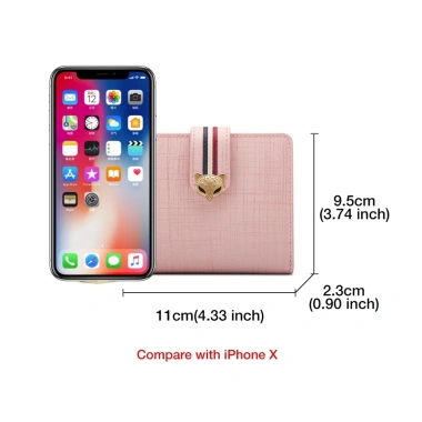 Ví ngắn FOXER da thật dây kéo thời trang, nhiều khe cắm thẻ - 388.500₫