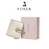 Ví ngắn FOXER da thật dây kéo thời trang, nhiều khe cắm thẻ - 388.500₫ 10