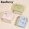 Ví Ngắn Nữ Baellerry Mới Xuyên Biên Giới - Nhiều Khe Cắm Thẻ, Dây Kéo Đôi, 3 Ngăn & Ví Tiền Xu - Giá Ưu Đãi 181.656₫ 3