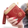 Ví ngắn nữ phong cách Hàn Quốc đơn giản gấp hoạt hình, có dây kéo, đựng tiền xu - giảm giá 202.954₫ 10