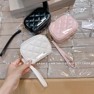 Ví nhỏ mini Cê Kaa 1.399 2 khóa kéo + dây cầm tay, hộp tag, giá 209.000₫
