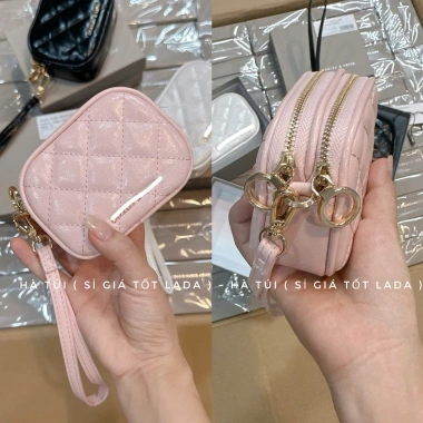 Ví nhỏ mini Cê Kaa 1.399 2 khóa kéo + dây cầm tay, hộp tag, giá 209.000₫