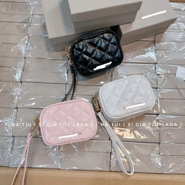 Ví nhỏ mini Cê Kaa 1.399 2 khóa kéo + dây cầm tay, hộp tag, giá 209.000₫