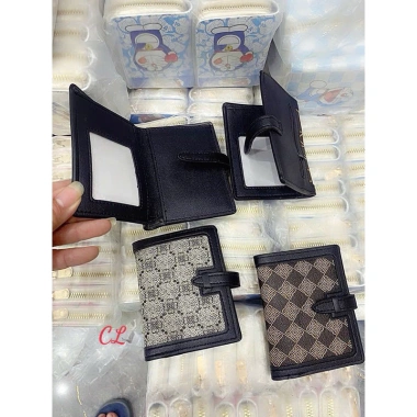 Ví nịt nâu cầm tay gấp nhiều ngăn - Thời trang tiện lợi, freeship, giá 41.600₫