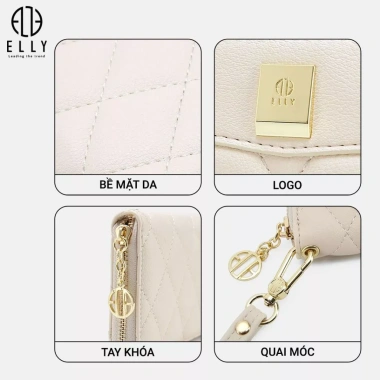 Ví nữ cầm tay cao cấp ELLY EVH68 - Giá ưu đãi 639.200đ, sang trọng, đa năng