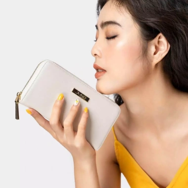 Ví Nữ Cầm Tay JUNO Hoạ Tiết Vân Chìm - Thời Trang Sang Trọng Giá 219k