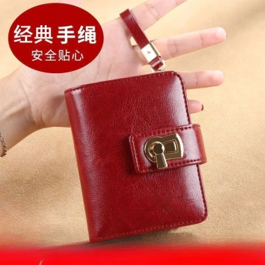 Ví Nữ Da PU Ngắn Nhiều Khe Cắm Thẻ, Dung Tích Lớn, Khóa Gấp Ba - Giá 234.297₫