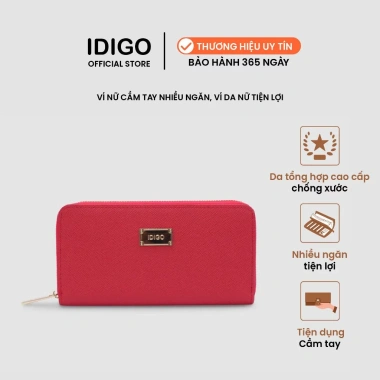 Ví Nữ Dài Cầm Tay Cao Cấp IDIGO FW2-302-00 Da PU Sang Trọng, Đa Năng Văn Phòng