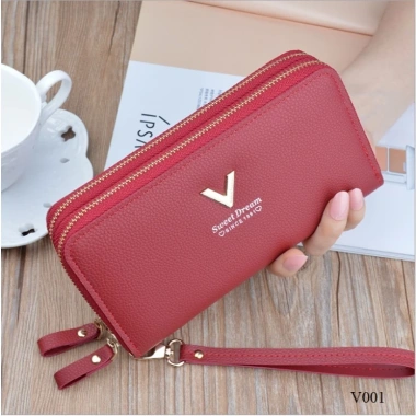 Ví nữ dài cầm tay nhiều ngăn 2 khóa kéo cao cấp phong cách Hàn Quốc dễ thương học sinh HANOCO giá 69.000 7
