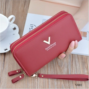 Ví nữ dài cầm tay nhiều ngăn 2 khóa kéo cao cấp phong cách Hàn Quốc dễ thương học sinh HANOCO giá 69.000 10