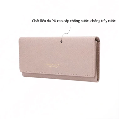 Ví Nữ Dài Cầm Tay PERFECT FOR YOU Da Xước Cao Cấp - Đựng Tiền Dự Tiệc Siêu Đẹp 230k 4