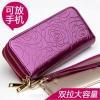 Ví Nữ Dài Dung Lượng Lớn Zip Da Thật Túi Đồng Xu Da Bò Phong Cách Châu Âu Mỹ 2.019