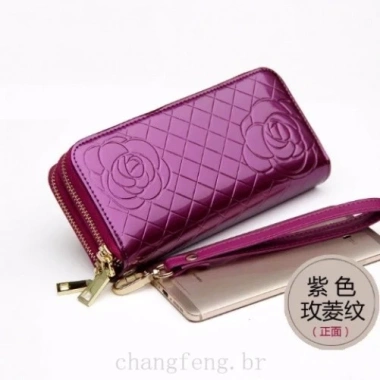 Ví Nữ Dài Dung Lượng Lớn Zip Da Thật Túi Đồng Xu Da Bò Phong Cách Châu Âu Mỹ 2.019 3